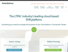 Tablet Screenshot of pointclickcare.com